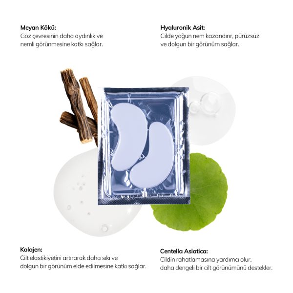 Nemlendirici ve Onarıcı Kolajen Dörtlü Göz Maskesi